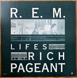 ##MUSICBQ0258 - Two-Sided R.E.M. Record Store Sign - Life's Rich Pageant Sign