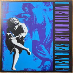 ##MUSICBQ0261 - Two-Sided Guns N' Roses Record Store Sign - Use your Illusion II