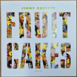 ##MUSICBQ0265 - Two-Sided Jimmy Buffett Record Store Sign - Fruitcakes Album