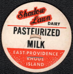 #DC297 - Shadow Lawn Dairy Milk Bottle Cap - East Providence, RI