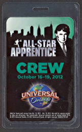 ##MUSICBP1163 - Super Rare Laminated Passes from the All-Star Apprentice Show Picturing Trump - As low as $7.50 Each