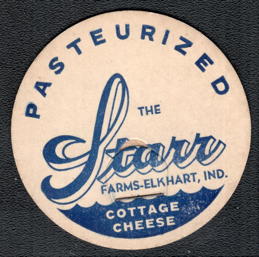 #DC306 - Large Starr Farms Cottage Cheese Lid - Elkhart, IN