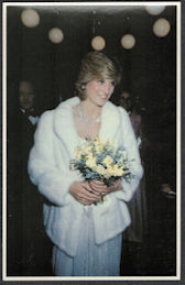 #PL419.11 - Royal Family Sovereign Series No.4 Postcard - Princess Diana at Little Foxes Premier