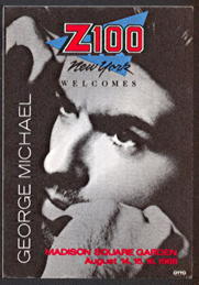 ##MUSICBP0107 - George Michael OTTO Cloth Backstage Pass from the Meadowlands on August 21,1988 - Faith Tour