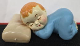 #MISCELLANEOUS405- Sleeping Baby Boy Cake Topper