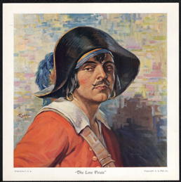 #MSPRINT304 - "The Love Pirate" - 1928 Print by Flohri