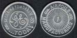 #MISCELLANEOUS410 - Large Aluminum General Electric Airfoils Token