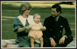#PL419.16 - Royal Family Sovereign Series No.3 Postcard - Princess Diana and Baby