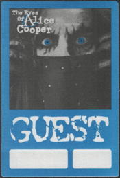 ##MUSICBP0436 - Alice Cooper OTTO Cloth Guest Backstage Pass from the 2003/2004 Eyes of Alice Cooper Tour