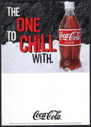 #CC440 - Coca-Cola The One to Chill With Static Window Cling