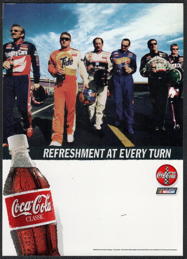 #CC445 - Coca-Cola NASCAR Window Cling