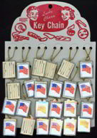#SIGN046 - Display Card with 48 Star Flag Keychains on Them