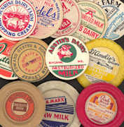 #DC127 - Group of 50 Different Milk Bottle Caps...