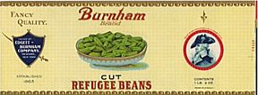 #ZLCA006 - Burnham Cut Refugee Beans Can Label