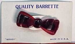#CS632 - Amber Goody Barrette on Display Card