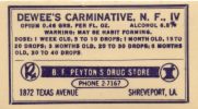 #ZBOT041 - Dewee's Carminative Opium Label