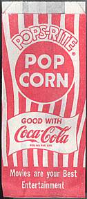 #CC040 - Pops-Rite Coca Cola Popcorn Bag