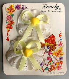 #CH686 - Strawberry Shortcake Barrettes on Display Card