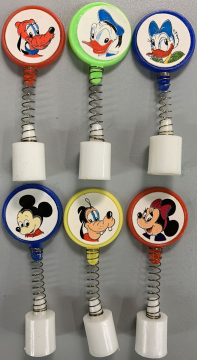 #CH158  - Set of Six Different Disney Pencil Toppers