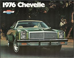 #BGTransport171 - Dealer Showroom Brochure Catalog for All 1976 Chevrolet Chevelle Model Cars