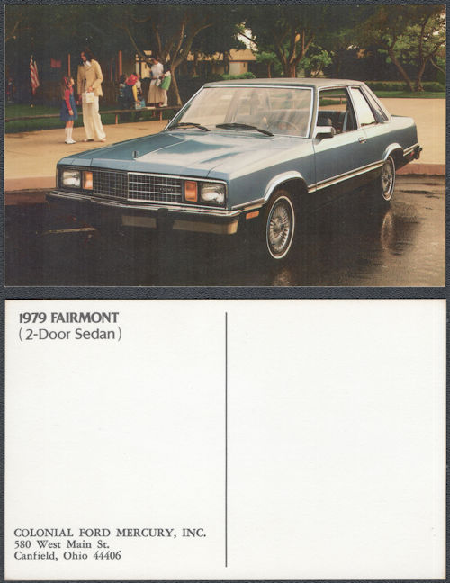 #BGTransport555 - 1979 Ford Fairmont Advertising Postcard