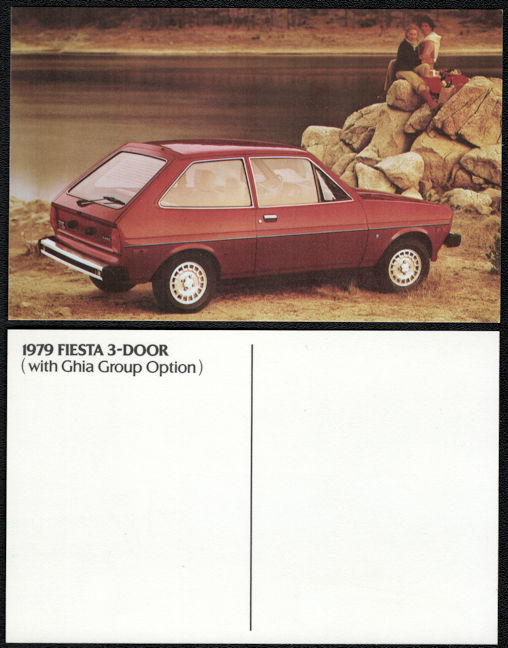 #BGTransport554 - 1979 Ford Fiesta Advertising Postcard