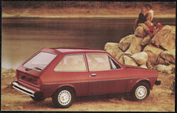 #BGTransport554 - 1979 Ford Fiesta Advertising Postcard