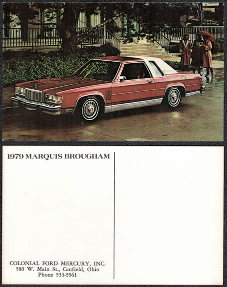 #BGTransport545 - 1979 Marquis Brougham Dealer Postcard