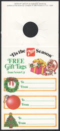 #SOZ040 -  Group of 4 Free 7up Christmas Gift Tags Giveaways