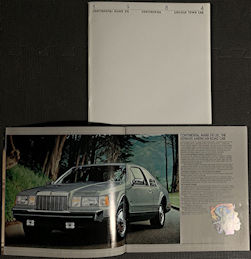 #BGTransport143 - Large High Quality Illustrated Lincoln Continental Mark VII Dealer Booklet