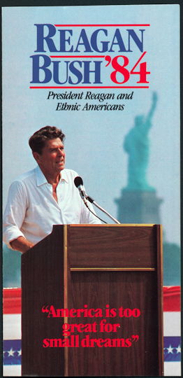 #PL333 - 1984 Reagan Bush Campaign Brochure