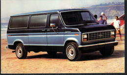 #BGTransport586 - 1986 Ford Club Wagon Postcard