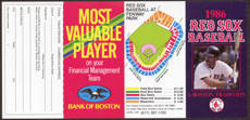 #BHSports072 - 1986 Boston Red Sox Schedule