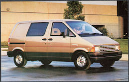 #BGTransport553 - 1987 Ford Aerostar Van Advertising Postcard