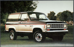 #BGTransport562 - 1987 Ford Bronco II Advertising Postcard