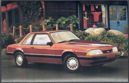 #BGTransport548 - 1987 Ford Mustang Advertising Postcard