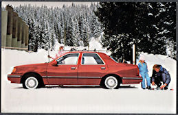 #BGTransport556 - 1987 Mercury Topaz Advertising Postcard