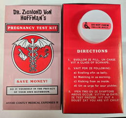 #TY988 - Novelty Dr. Zigmond Von Hoffman's Pregnancy Test Kit in Fancy Box - Franco-American