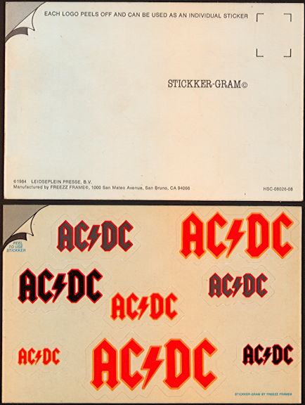 ##MUSICBQ0112 - Licensed AC/DC Stickker-Gram