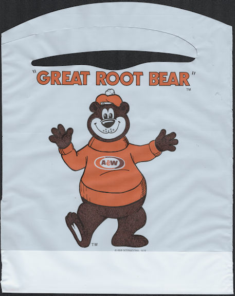 #SOZ105 - Group of 12 The "Great Root Bear" A & W Root Beer Mascot Advertising Bibs