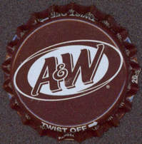 #BF096 - Group of 10 Dark Brown A & W Root Beer...