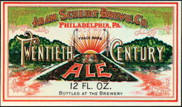 #ZLBE036 - Adam Scheidt Brewing CO. Twentieth Century Ale Label