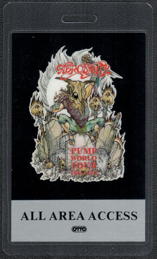 ##MUSICBP0068 - 1989 Aerosmith OTTO ALL Area Access Laminated Backstage Pass from the Pump World Tour - Graveyard