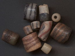 #BEADS0794 - Group of 10 Glass African Trade Beads