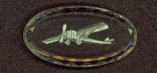 #BEADS0255 - High Quality Single Propeller Airplane Intaglio