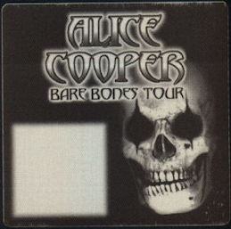 ##MUSICBP0436 - Alice Cooper OTTO Cloth Backstage Pass from the 2003 "Bare Bones" Tour