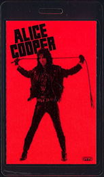 ##MUSICBP1268 - Unusual Alice Cooper OTTO Laminated Backstage Pass from the Hey Stoopid Tour