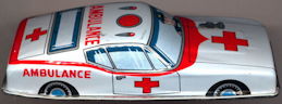 #TY804 - Tin Toy Friction Ford Mustang Ambulance