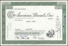 #ZZStock029 - Stock Certificate from American B...