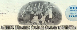 #ZZStock066 -American Radiator & Standard Sanitary Corporation Stock Certificate